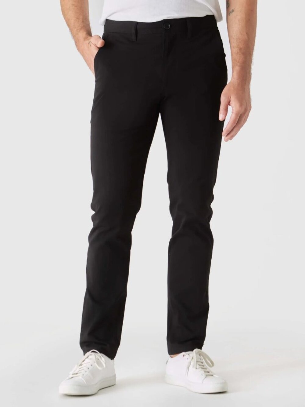 True Classic Men’s Black Twill Chino Pants Stretch Casual Preppy 42x32 NWOT